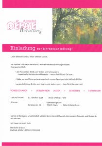 DÉESSE - Einladung zur Herbstaustellung @ Gärtnerei Iglhaut